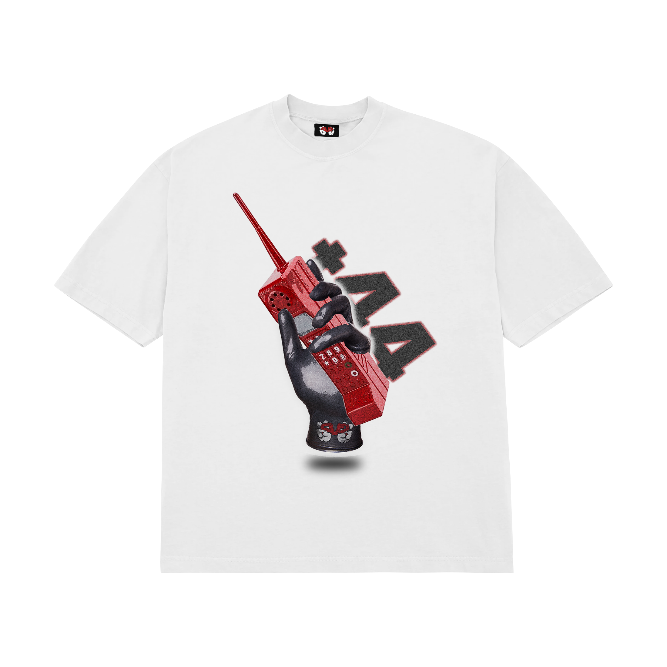 '+44 Retro tee (White)